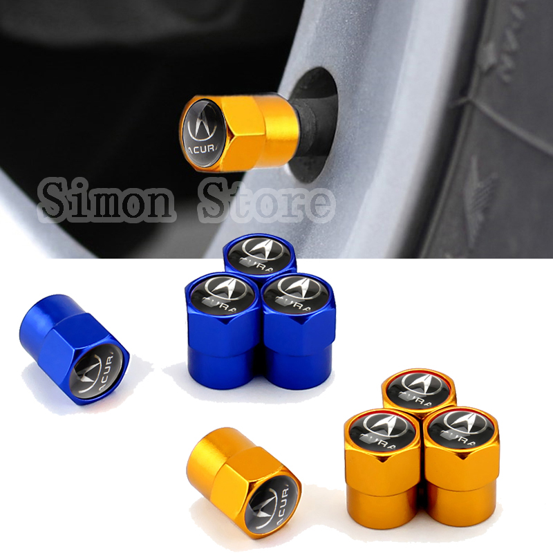Set 4 Nắp Van Bánh Xe Ô Tô Acura MDX TL TSX RSX RDX NSX RLX