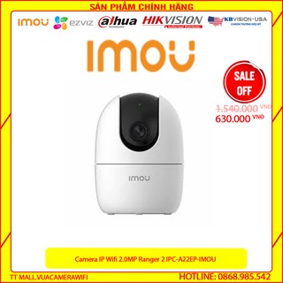 [GIÁ RẺ CÔ ĐỊCH]Camera IP Wifi Imou IPC - A22EP Full HD hỗ trợ thẻ nhớ bảo hành 2 năm