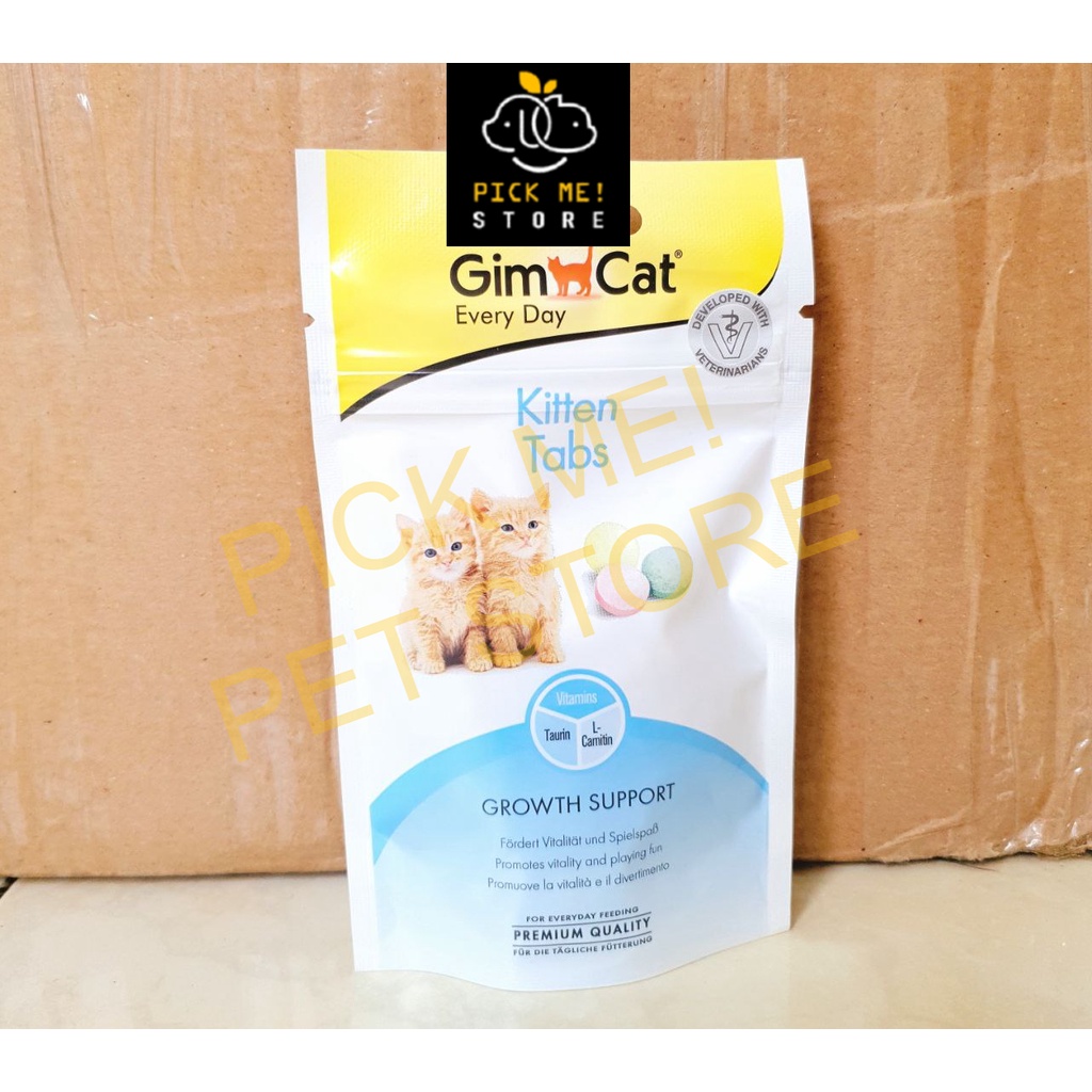 [Gói 40g] Viên Snack Gimcat Tabs Tab Multi Vitamin, Cỏ Mèo, Phô Mai, Kitten Tabs, Babytab, Dưỡng Da Lông, Mèo Con