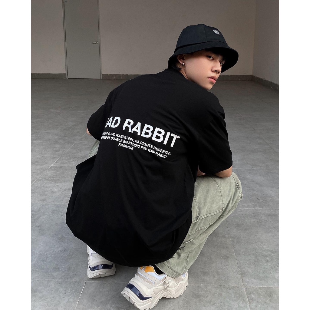 ÁO THUN UNISEX FORM RỘNG BAD RABBIT THE GRID