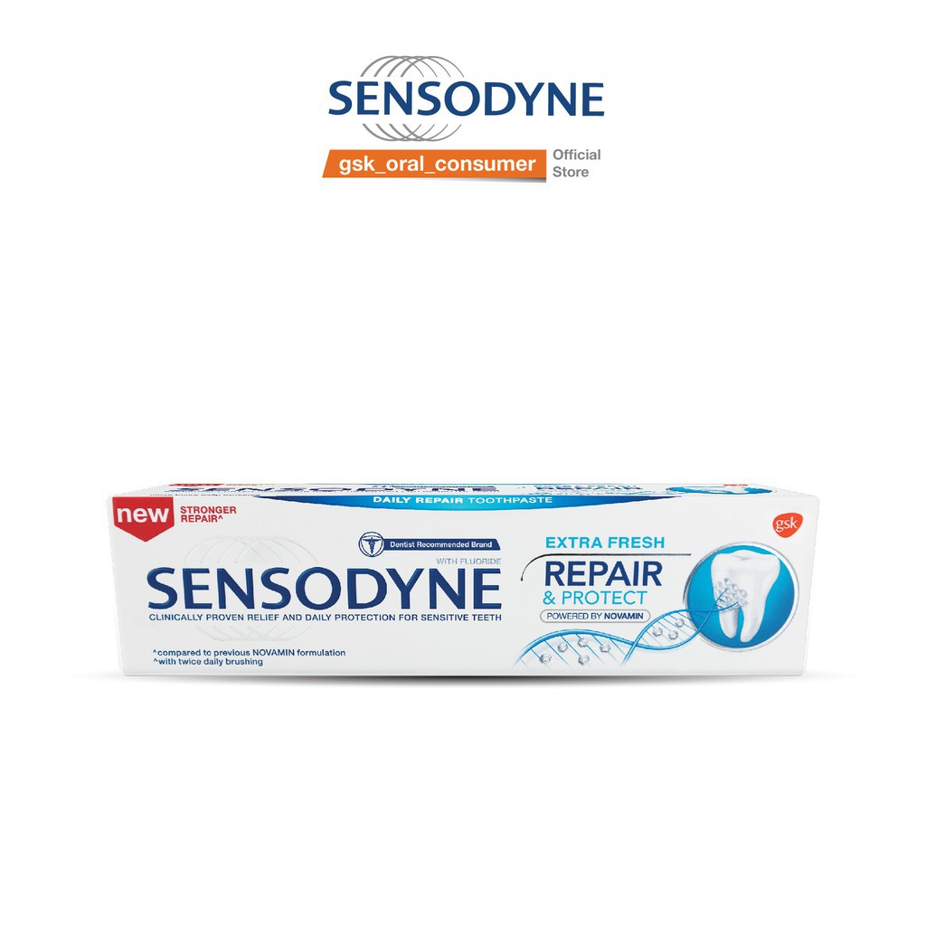 Kem Đánh Răng Sensodyne Giảm Ê Buốt Hương Bạc Hà Và Mát Lạnh hàng chính hãng công ty (100g)