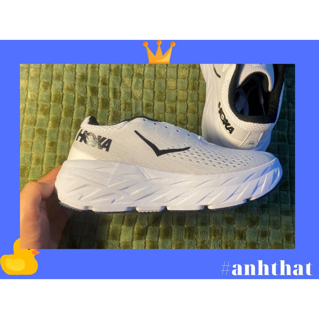 Giày Thể Thao HOKA Màu trắng ( Bền, Nhẹ, Đẹp, Êm Chân ) Giay Tập Gym Dành Cho Cả Nam Và Nữ