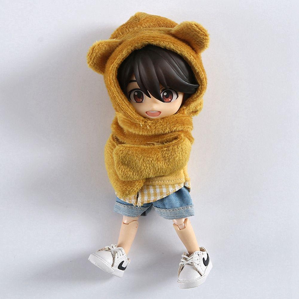 NIUYOU Mũ Dệt Kim Kèm Khăn Choàng Cổ Nhiều Màu Sắc Thời Trang Cho Búp Bê