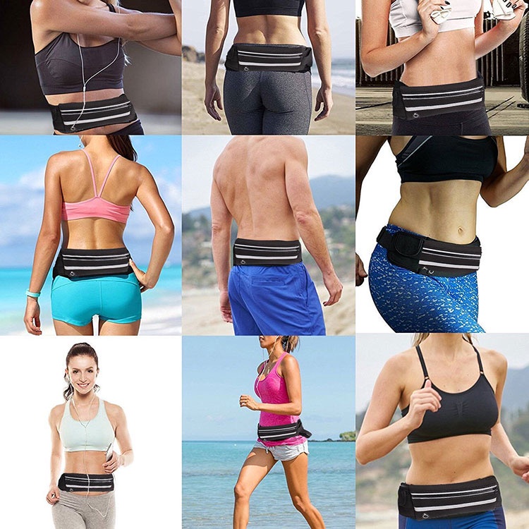 Túi Đeo Bụng, Đai Đeo Bụng Nam Nữ Đa Năng Đựng Điện Thoại Tập Gym Chạy Bộ, Đi Xe Đạp , Leo Núi Chơi Thể Thao có Phản Qua