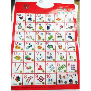 Bảng học chữ cái điện tử 2 mặt thông minh