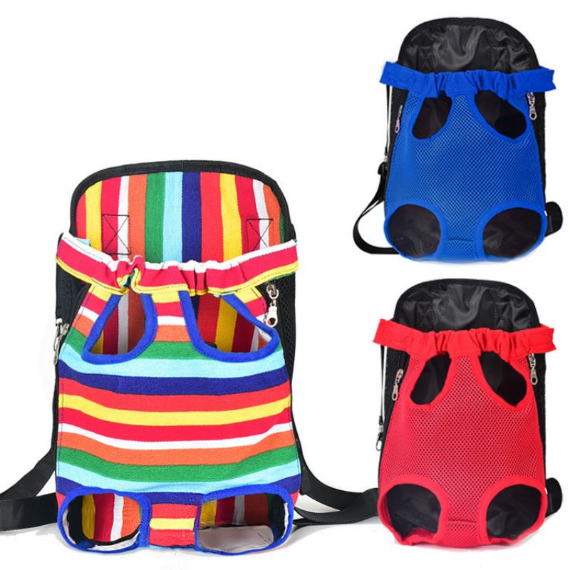 Địu chó mèo, thú cưng cho poodle, pull, samoyed - Địu vải lưới thoáng khí dễ thương chó, mèo 3 Size SML ngaupetshop