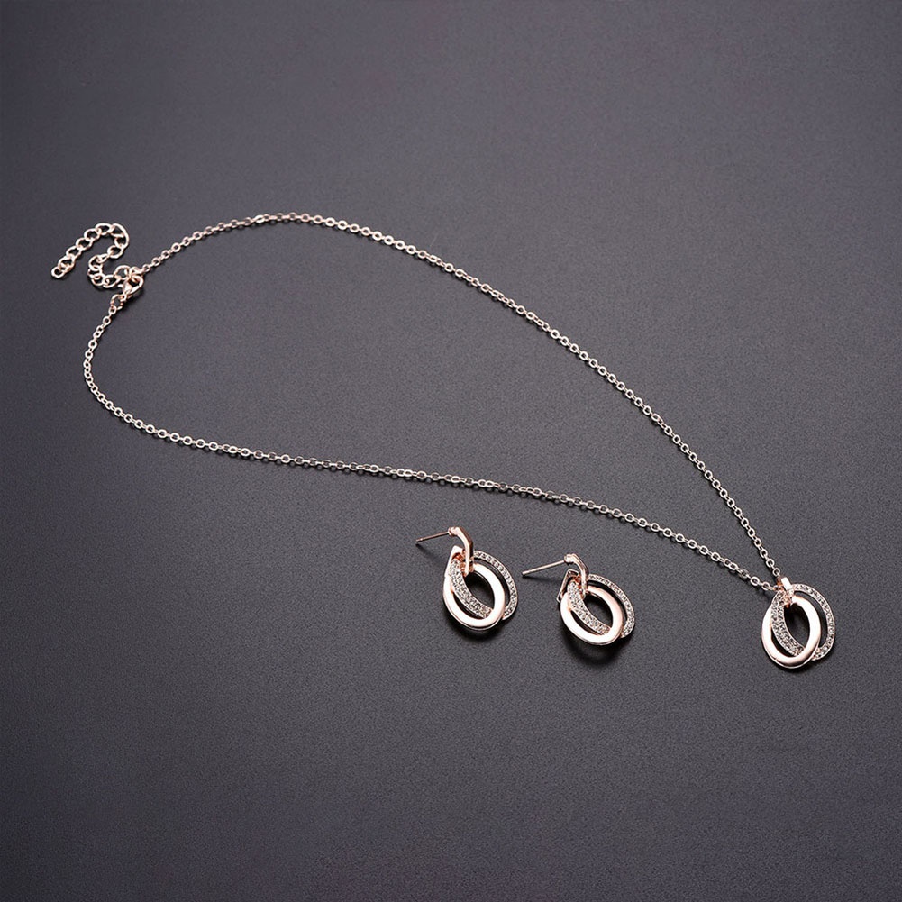 Bộ trang sức đính đá sang trọng thời trang cho nữ