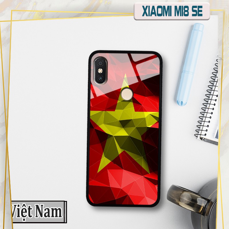 Ốp lưng XIAOMI MI8 SE - in logo đội bóng Việt Nam
