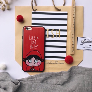 Ốp iphone cô gái quàng khăn đỏ + sói xám