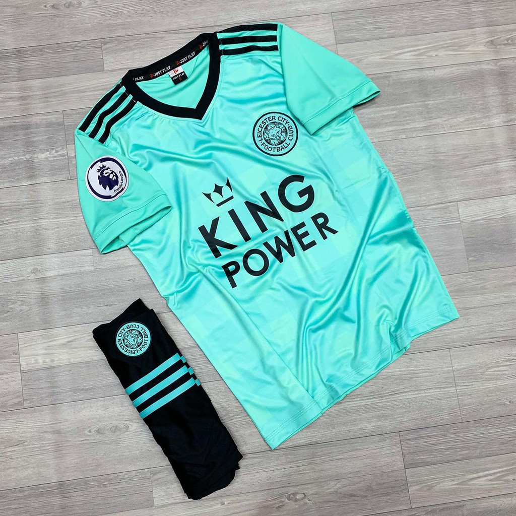 Quần áo bóng đá, đồ đá banh, áo đá bóng, áo Leicester City Xanh Ngọc 2022 - Chất thun lạnh cao cấp, thấm hút tốt