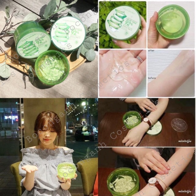 GEL LÔ HỘI SOOTHING & MOISTURE ALORVERA 92% NATURE REPUBLIC (SẴN)