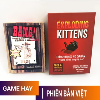 Trò chơi bắn súng Bang! + Bộ bài Mèo nổ Việt hóa cơ bản 56 lá giá rẻ