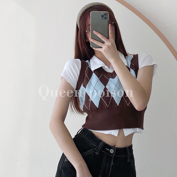 Áo Croptop Không Tay Thời Trang Cho Nữ 4 Màu Tùy Chọn