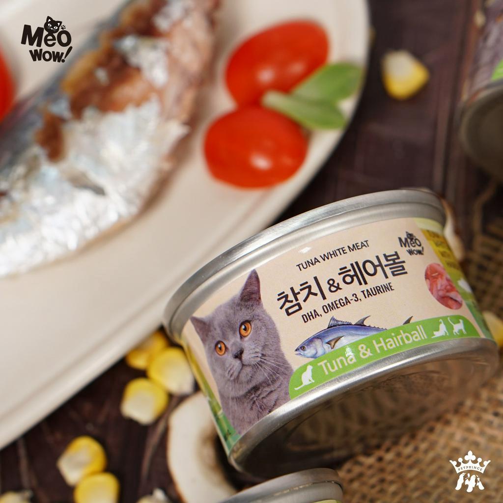pate súp cá ngừ phối với nhiều vị khác Meowow Hàn Quốc 80gr dành cho mèo