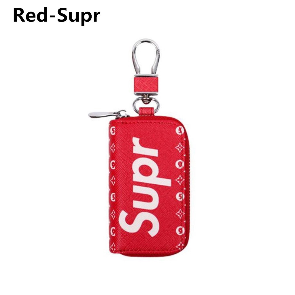 Móc khoá túi da chữ Supreme