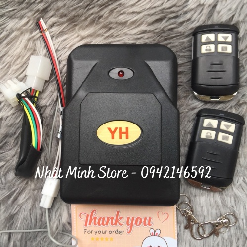 Bộ điều khiển cửa cuốn YH 433 mhz tay mã gạt