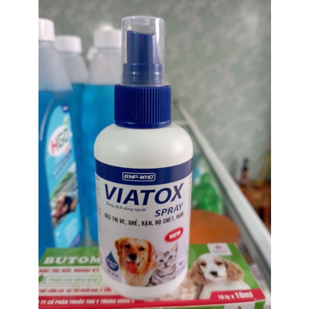 VIATOX Đặc trị Ve, Bọ chét, Chấy, Rận Chó Mèo