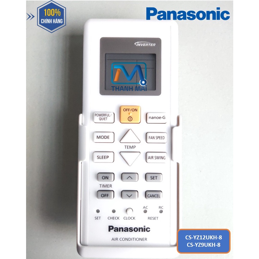 [Mã ELHA22 giảm 6% đơn 300K] [CHÍNH HÃNG] [REMOTE] Điều khiển từ xa máy lạnh Panasonic model CS-YZ12UKH-8