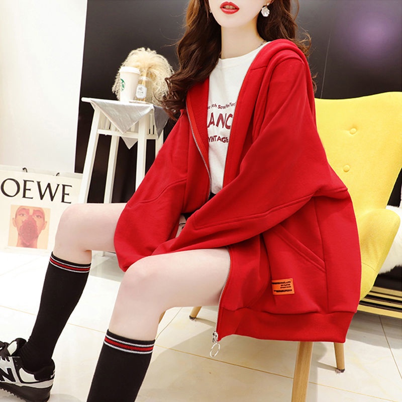 Áo Hoodie Dày Có Tai Thỏ Phong Cách Hàn Quốc Kiểu Mới