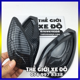 Bộ ốp gác chân sau sh mode 2020 - 2022 cacbon trong ngoài