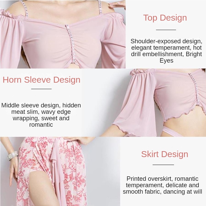 Bộ Trang Phục Biểu Diễn Múa Bụng Dáng Dài Phong Cách Thời Trang Mới