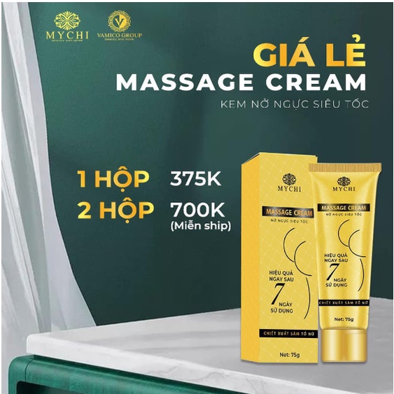 Kem Nở Ngực Siêu Tốc Mychi Thảo Mộc 37 -Kem Massage Cream Mychi Hiệu Quả Trong 7 Ngày