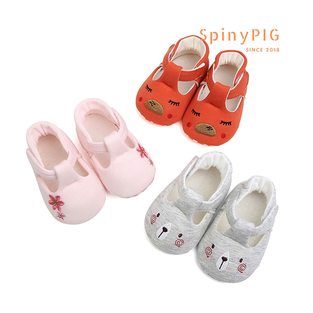 Giày tập đi cho bé 0-18 tháng tuổi chống trơn trượt chất liệu cotton hàng siêu xinh