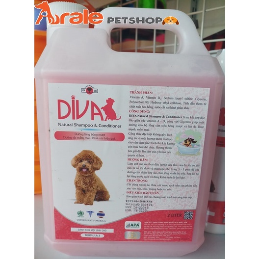 Sữa tắm diva hồng 2L dưỡng lông mềm mượt, siêu khử mùi , lưu hương cực tốt