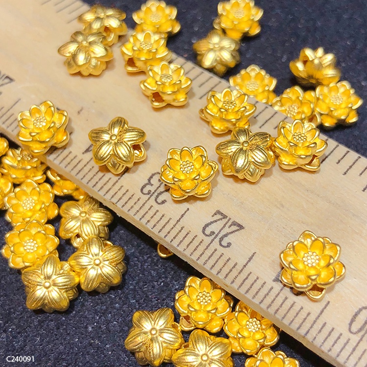 GIÁ SỈ  Charm hoa sen mạ vàng - Hàng loại 1 siêu đẹp PH805