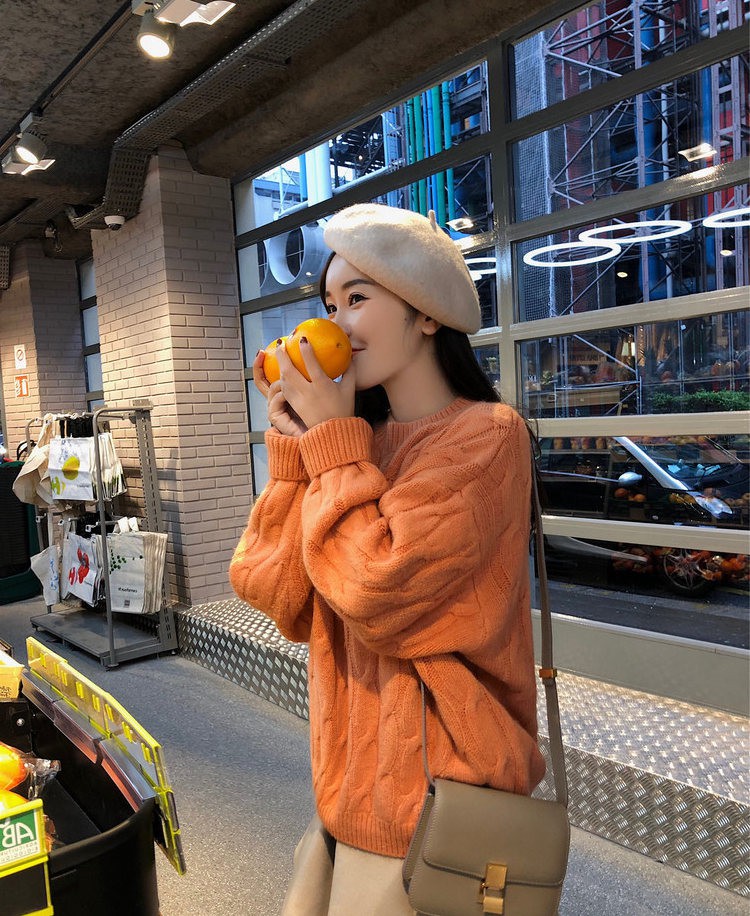 Áo Sweater Dày Dặn Màu Sắc Ngọt Ngào Xinh Xắn Cho Nữ | BigBuy360 - bigbuy360.vn