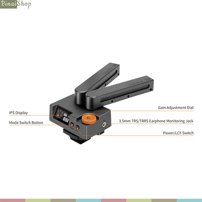 [Mã 155ELSALE giảm 7% đơn 300K] Comica Traxshot - Micro Super Cardioid, Thu Âm Định Hướng Cho Máy Ảnh, Điện Thoại