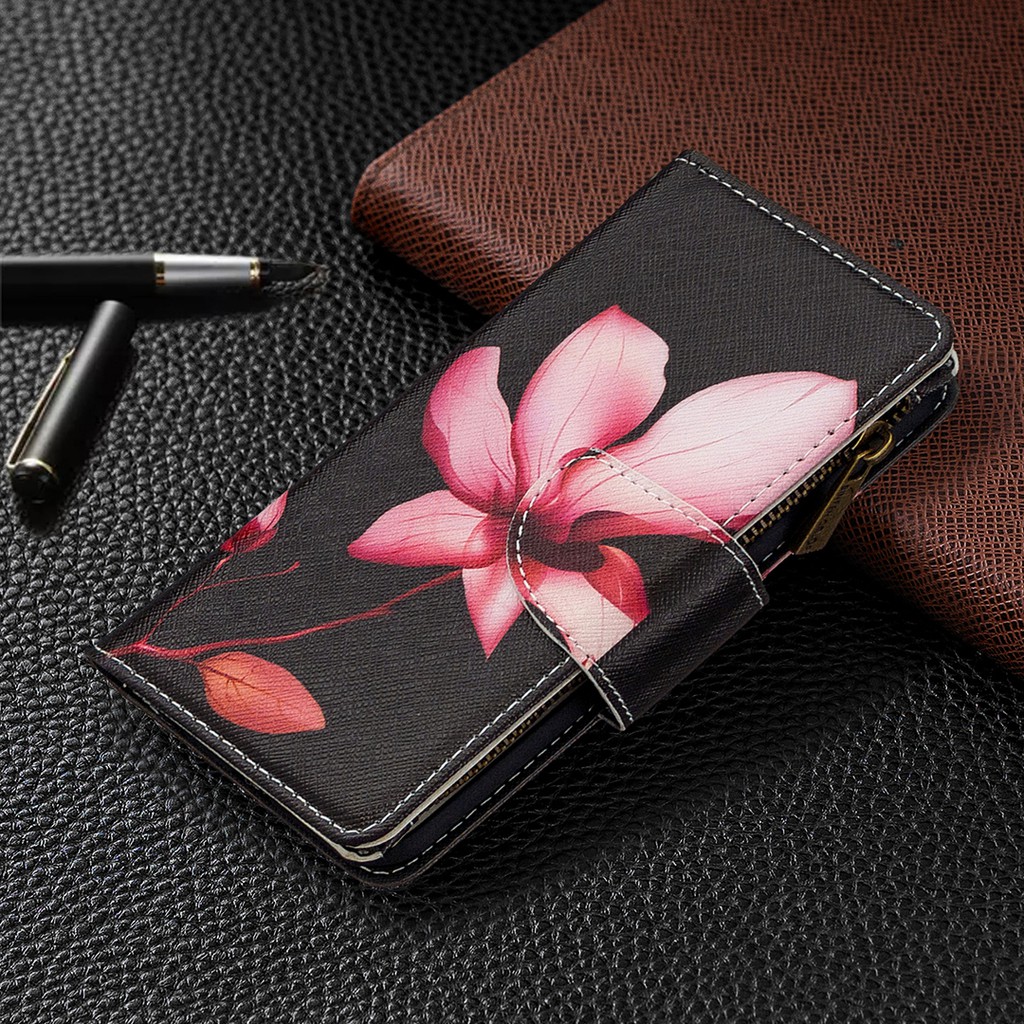 Bao Da Điện Thoại Dạng Ví Nắp Lật Cổ Điển Thời Trang Mùa Hè Cho Samsung Galaxy Note 10 / Note 10 Plus Ốp