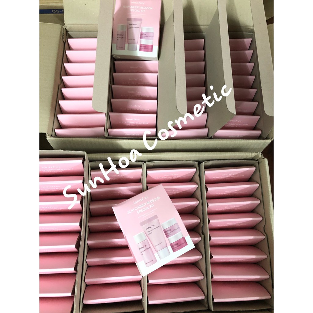 Bộ Dưỡng Hoa Anh Đào-innisfree JeJu Cherry Blossom Special Kit 4 món (mini)