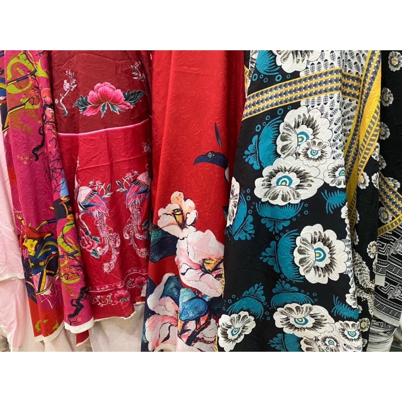 Vải tơ óng may váy- áo mới về