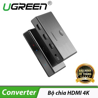 Bộ chia HDMI 1 ra 2 chuẩn 2.0, 4K@60Hz Ugreen 50707 - Hàng Chính Hãng