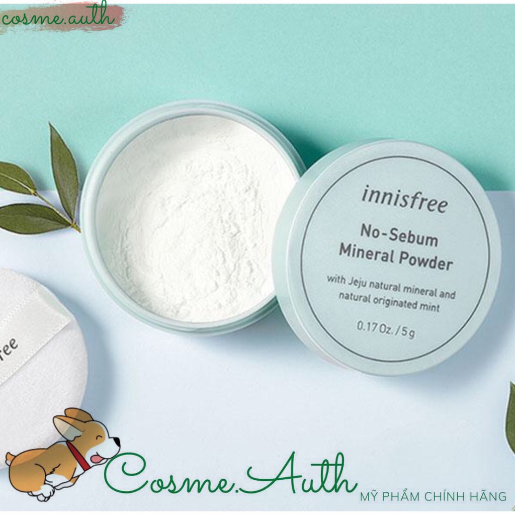 Phấn Phủ Kiềm Dầu Innisfree No Sebum Mineral Powder 5gr- Màu Xanh