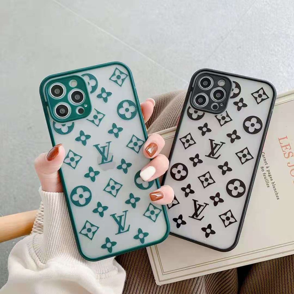 Full Camera protective LV Case iPhone 12 mini pro max SE2020 11 Pro Max 7 8 Plus X XR XS Max big brand LV anti-fall mobile phone case PC hard shell