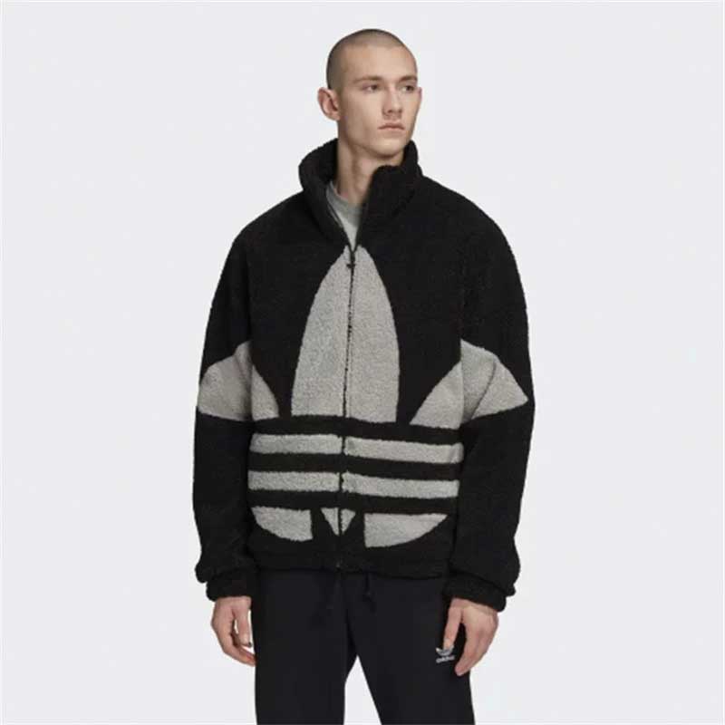 Áo khoác lông cừu in logo Adidas GC8695 GC8696