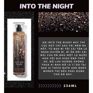 CHAI XỊT THƠM BODY MIST INTO THE NIGHT
