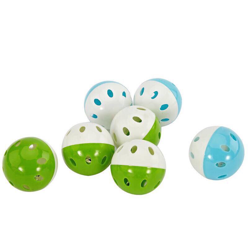 Đồ chơi Bóng chuông nhựa Kún Miu cho chó mèo đường kính 3.8cm ( giao màu ngẫu nhiên)