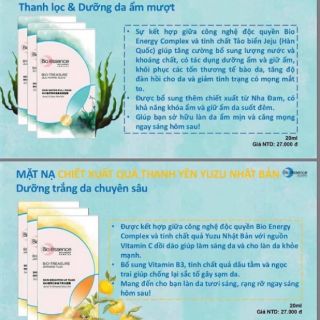 Mặt nạ dưỡng da Bioesence