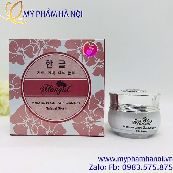 Bộ mỹ phẩm Hangul 2in1 mờ nám tàn nhang dưỡng trắng da