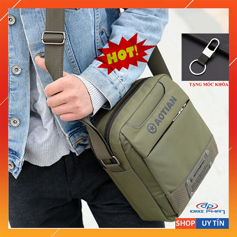 Túi đeo chéo nam, vải chống thấm nước cao cấp,chất vải bền đẹp, nhiều ngăn chứa đồ, phong cách thời trang trẻ Hàn Quốc