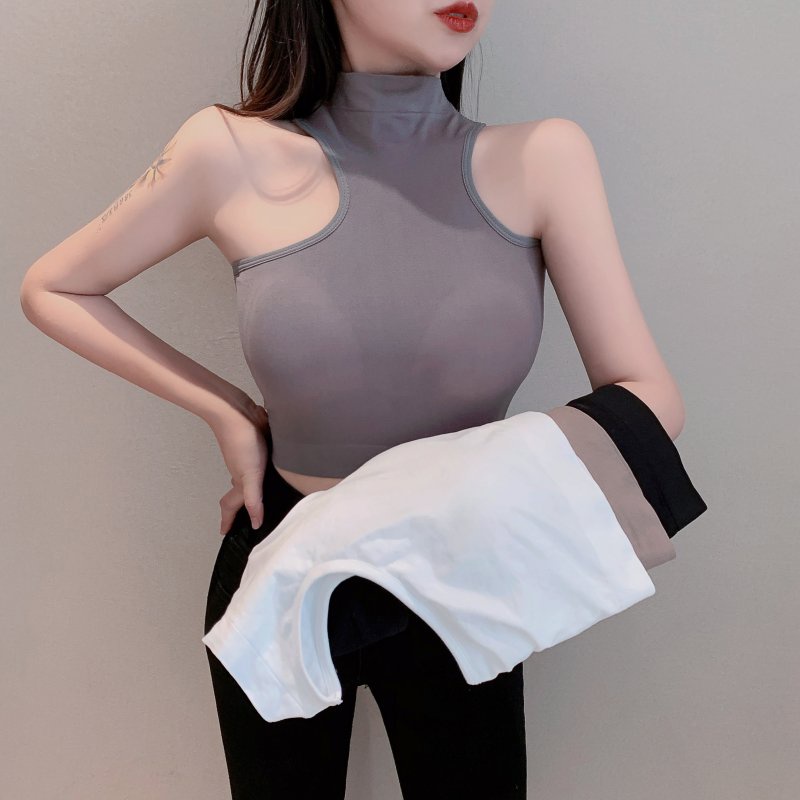 DUNEA Áo Hai Dây Cổ Yếm Thiết Kế Độc Đáo Thời Trang Quyến Rũ Cho Nữ