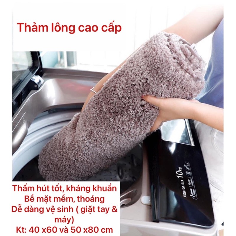 Thảm chùi chân, thảm lau chân lông len siêu thấm