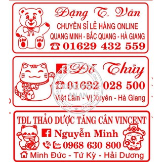 Khắc dấu 2 đến 3 dòng TDstamp T314