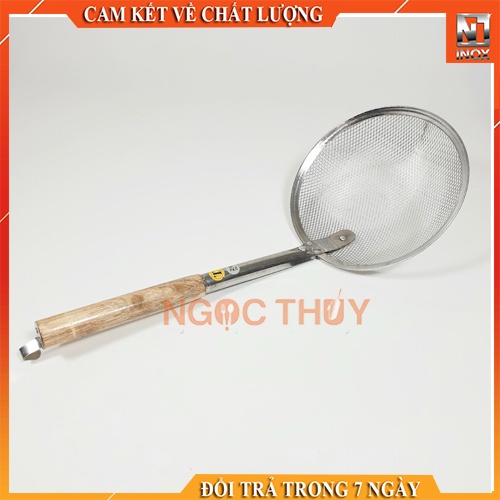 Xóc mì,vợt chiên inox cán gỗ