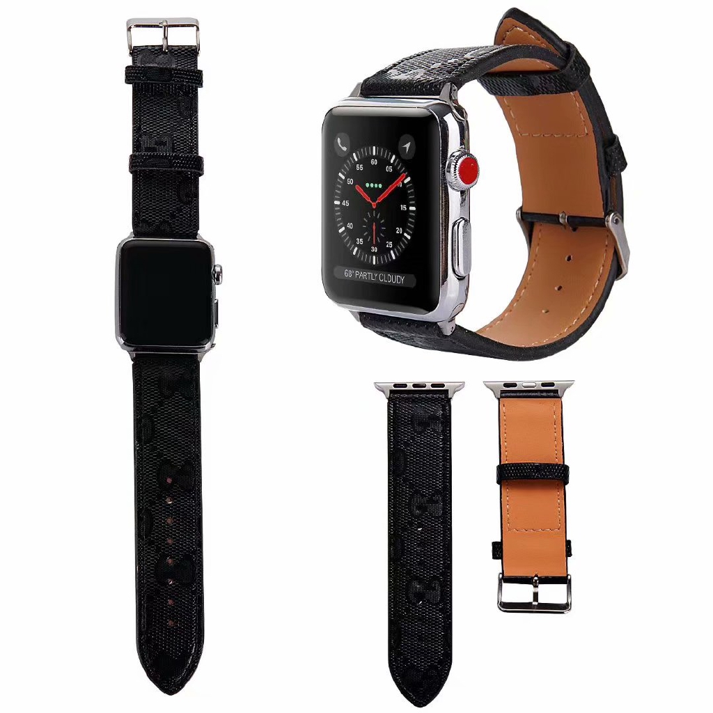 Dây Đeo Bằng Da Sang Trọng Cho Đồng Hồ Thông Minh Apple Iwatch 38mm 40mm 44mm 42mm Series 6 SE 5 4 3 2 1