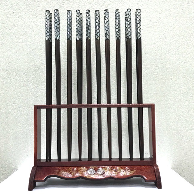 Giá Đũa HAHANCO Cắm Đũa Thờ Gỗ Hương Khản Trai Hình Chữ Nhật