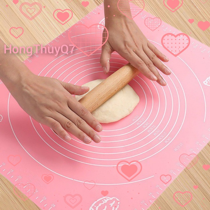 Tấm Lót Nhào Bột Silicon làm bánh tiện dụng chống dính chịu nhiệt 30x40 cm /3.15/ - Hong ThuyQ7